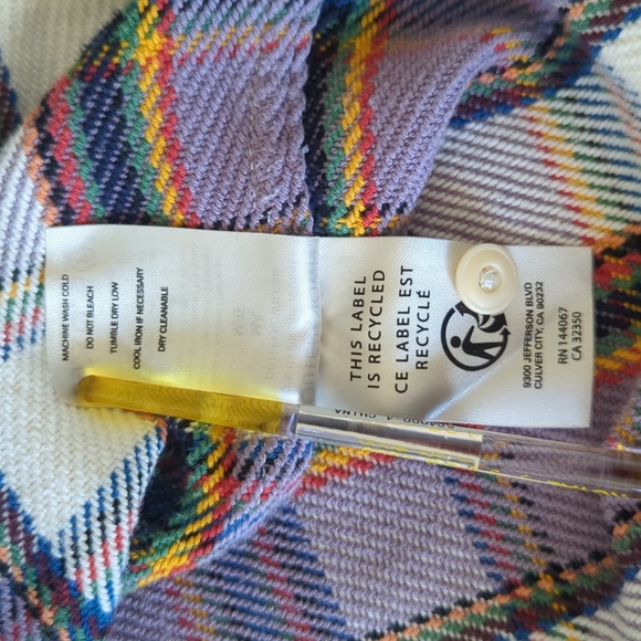 Outerknown Blanket Shirt Mauve Plaid Stripe - Picture 6 of 12